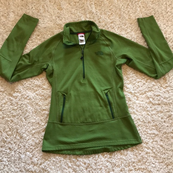 The North Face Tops - North Face NWOT Green 1/4 zip XS